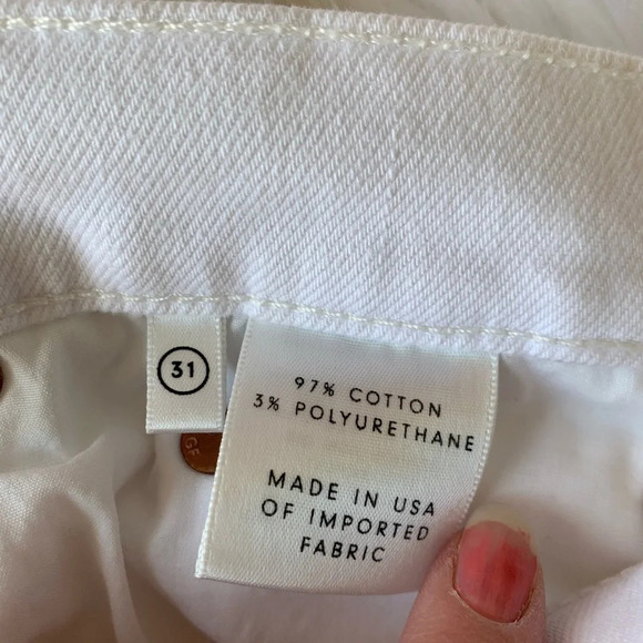 New GRLFRND Reed Cropped Slim Jeans Bronco White NWT Women Denim 31 - Picture 12 of 16